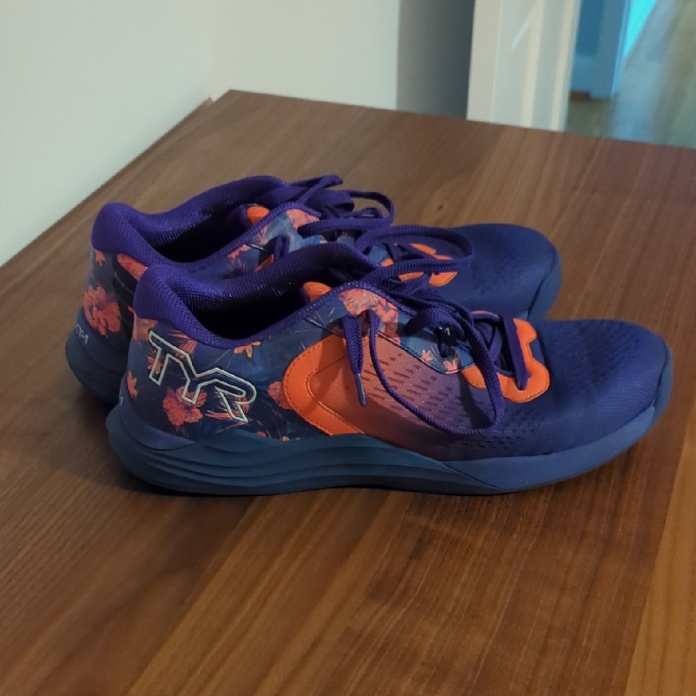 TYR Mens Sneakers - Purple and Orange Floral CTX-1